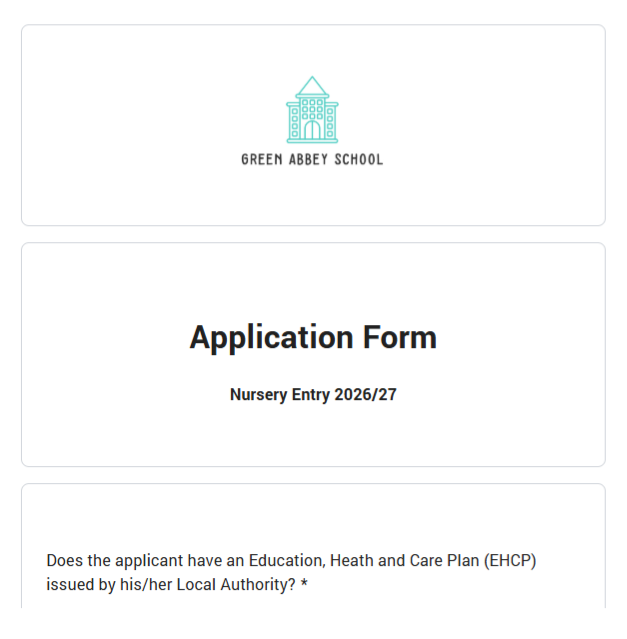 Application form